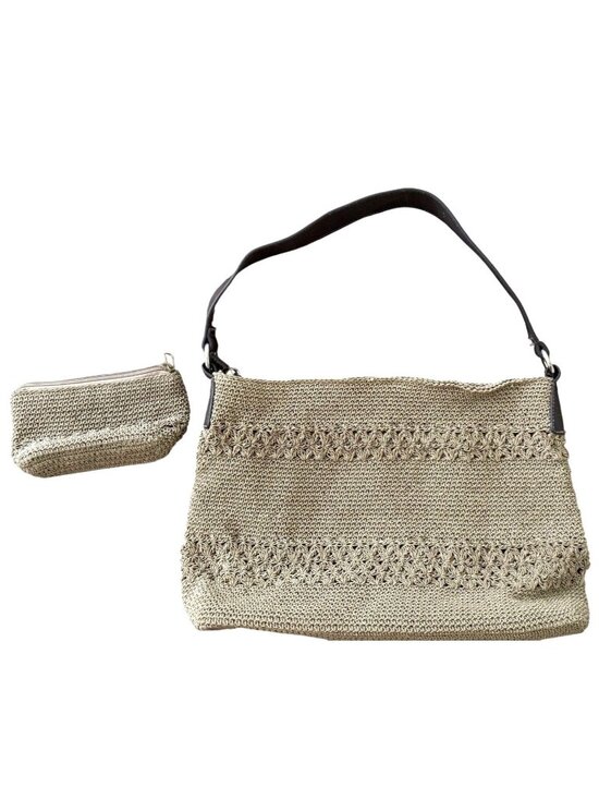JC Penney Brands Handbags - Vintage Boho Crochet Shoulder Bag & Matching Change Pouch Beach Vibe